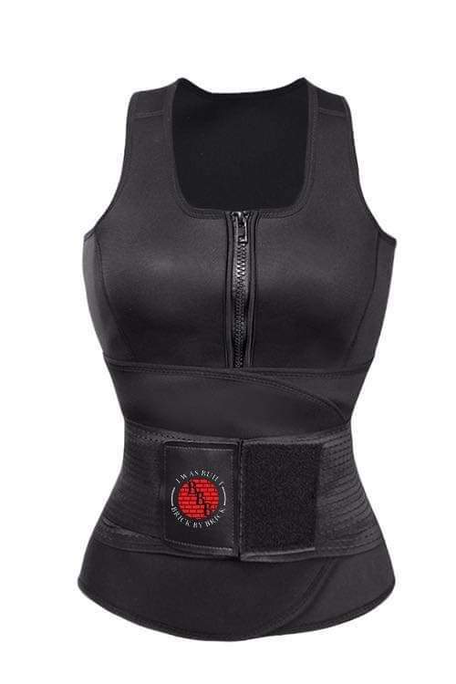 Sweat Vest with built in waist trainer.